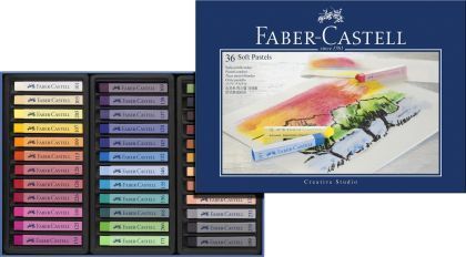 Creioane Pastel Soft, 36 Culori, Faber-Castell, FC128336