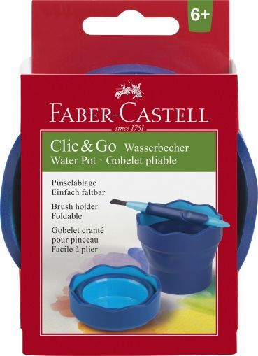 Pahar pictura click&go albastra faber castell fc181510