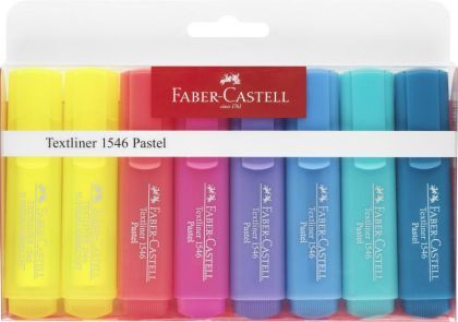 Textmarker set 8(6pastel+2galben)1546 faber fc154681