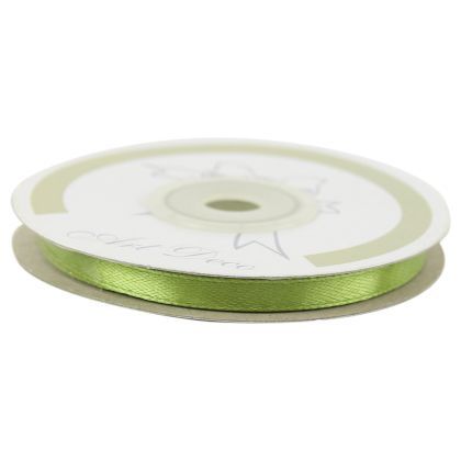 Panglica satin verde 6mmx25m 478057