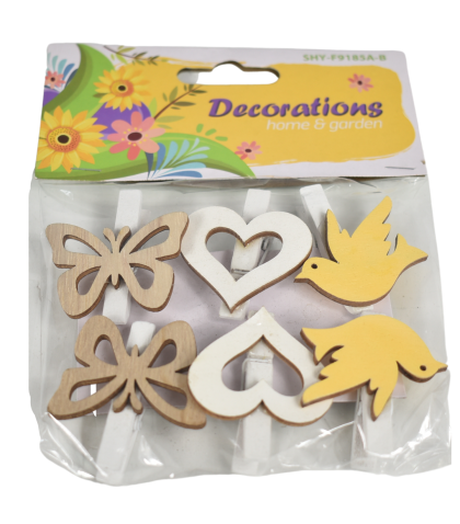 Set 6 clame decor 4.5cm nt-01612