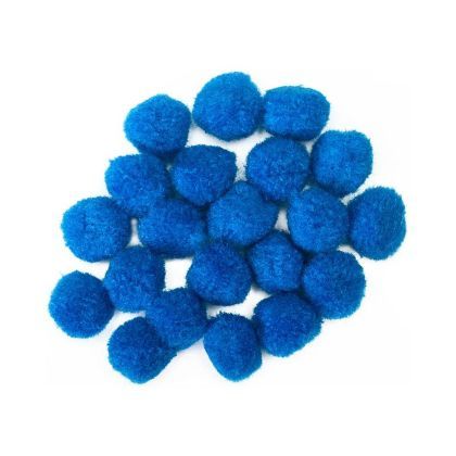 Accesorii craft - pom pom albastru 20mm 20/set 137465