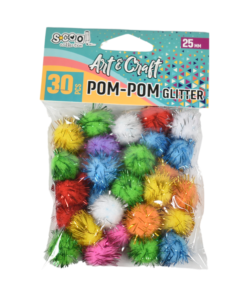 Accesorii craft-pom-pom 25mm 30buc/set sc1991