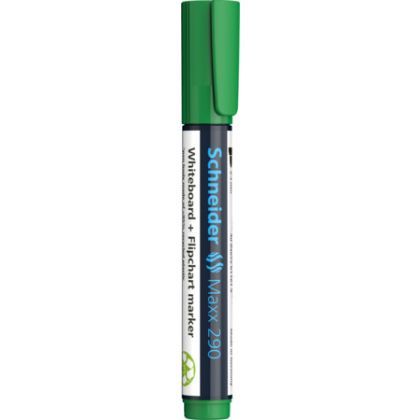 Marker whiteboard + flipchart schneider 290 1-3mm verde