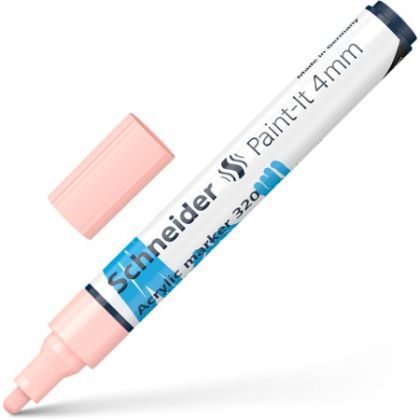 Marker vopsea acrilica paint-it 320 4mm schneider crem