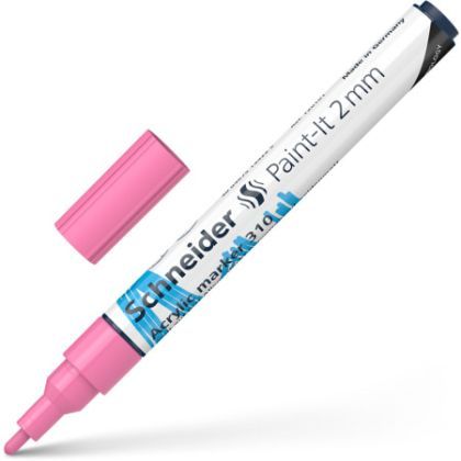 Marker vopsea acrilica paint-it 310 2mm schneider roz pastel