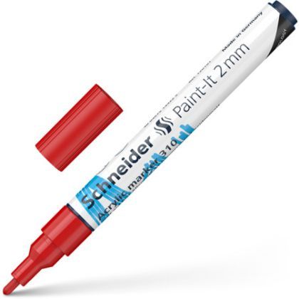 Marker vopsea acrilica paint-it 310 2mm schneider rosu