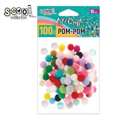 Accesorii craft-pom-pom 10mm 100buc/set sc1990