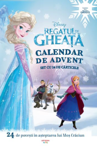 Disney.Regatul de gheata.Calendar de advent.Set cu 24 cartic