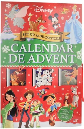 Disney.Calendar de advent.Set cu 24 de carticele