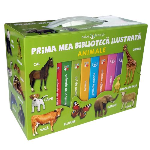 Prima mea biblioteca ilustrata (8 carticele). Animale