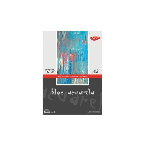 Bloc a3 acuarela 190gr 24 file daco bd319