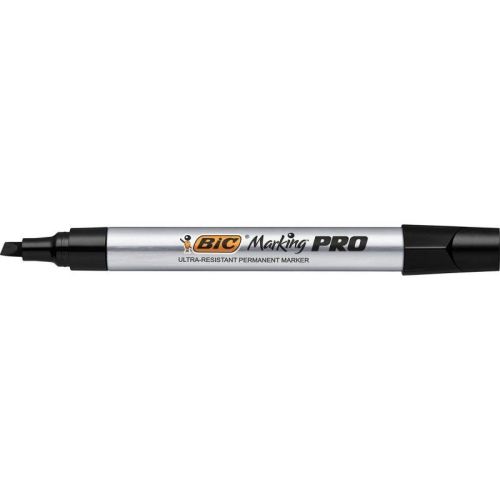 Marker permanent negru varf tesit pro industrial bc964802