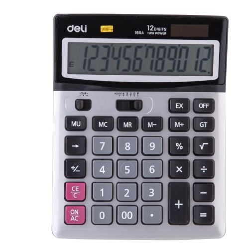 Calculator birou 12dig metal 1654 deli dle1654+++