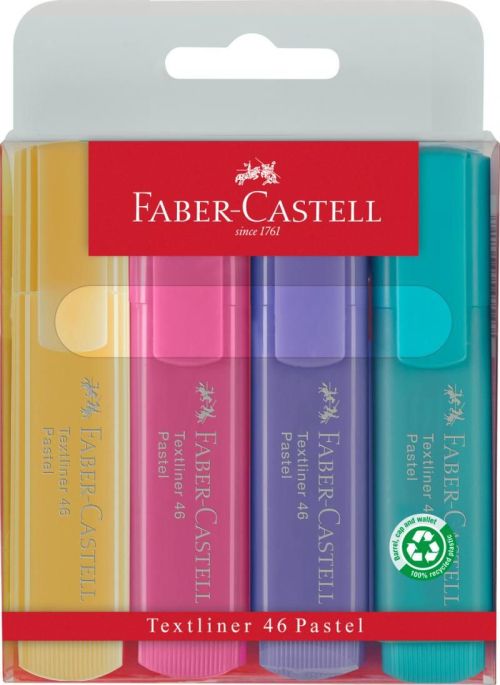 Textmarker set 4 pastel fc154610