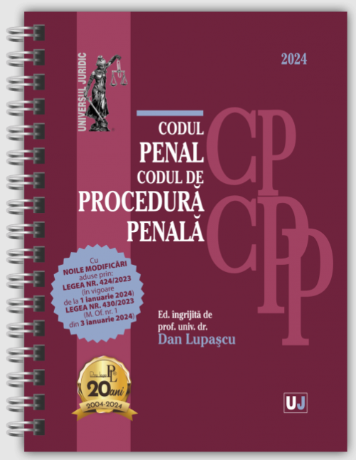 Codul penal si Codul de procedura penala (Ianuarie 2024) - Dan Lupascu