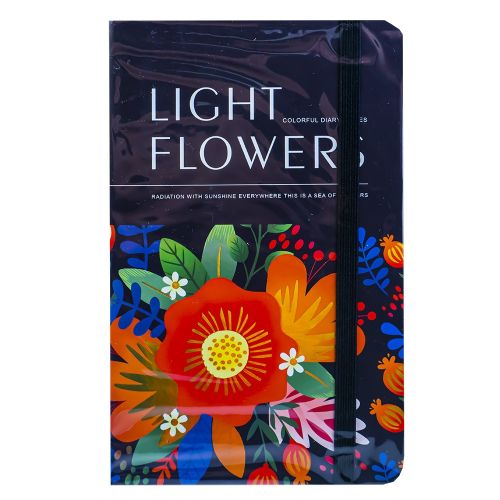 Notes a7 cu elastic 80 file light flowers 5701-10