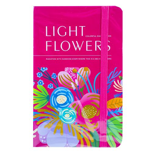 Notes a6 cu elastic 80 file light flowers 5702-10