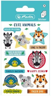 Autocolant cute animals 3/set 50040261