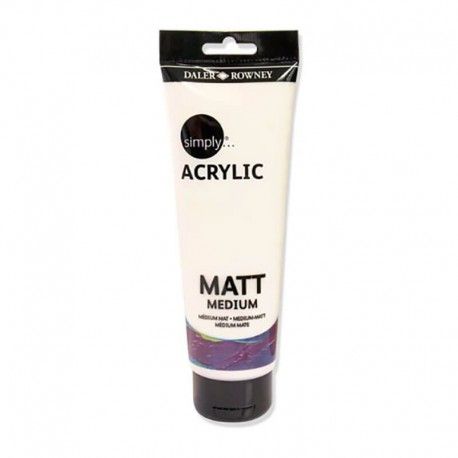 Mediu acril mat 250 ml simply daler rowney fl126250002