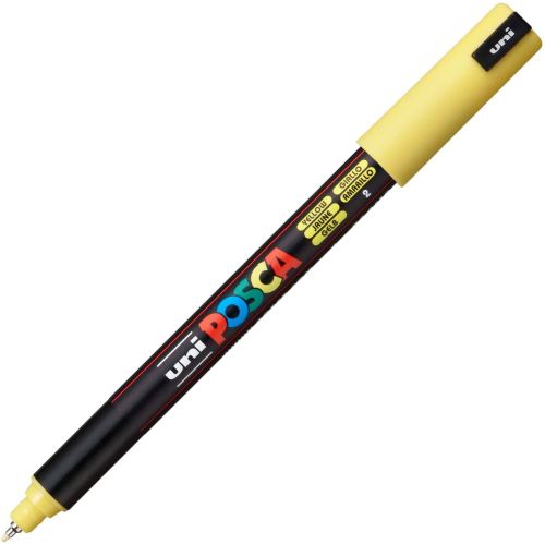 Marker uni pc-1mr posca 0.7mm varf fin metalic galben k