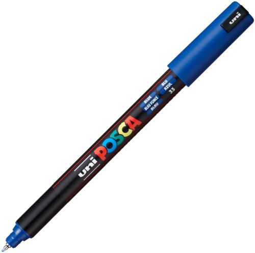 Marker uni pc-1mr posca 0.7mm varf fin metalic albas k