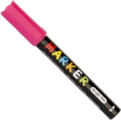 Marker vopsea acril m&g vf rotund 2mm rosu rose apl976d9e7