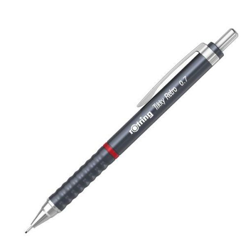 Creion mecanic 0.7mm tikky 3 gri retro rotring ro2202570