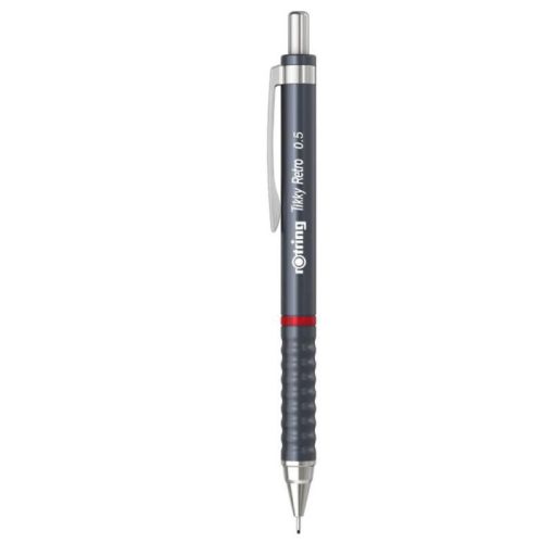 Creion mecanic 0.5mm tikky 3 gri retro rotring ro2202567