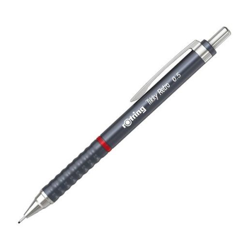 Creion mecanic 0.5mm tikky 3 gri retro rotring ro2202567