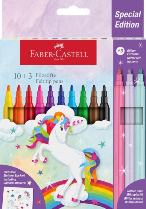 Carioca 10+3 culori unicorni faber castell fc554213