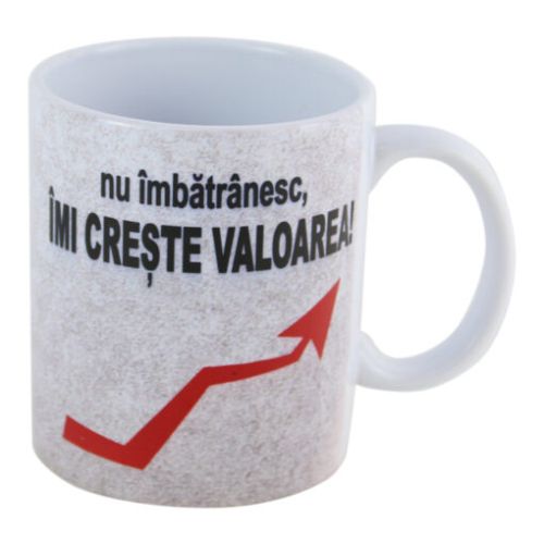 Cana ceramica nu imbatranesc imi creste valoarea! 330ml 1146