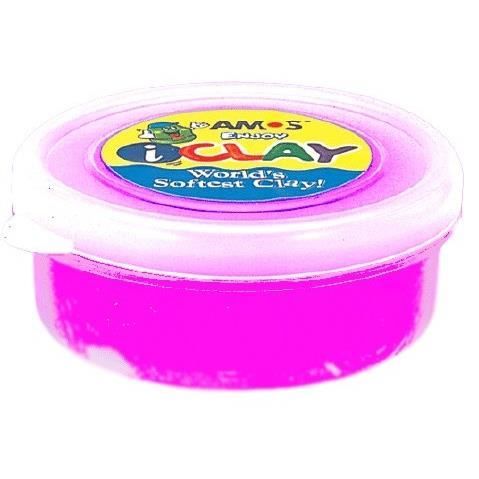 Plastilina amos 18g/cut roz neon