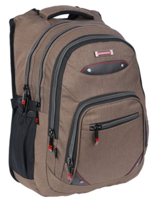 Rucsac de scoala unisex maro 46x34x24 k2225m