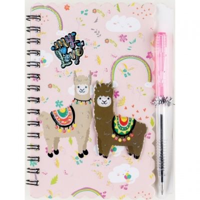 Notebook spirala dubla I love lama 30pag centrum 81983