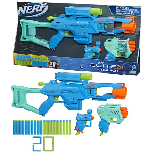 Nerf set 3 blastere elite 2.0 tactical pack f6146