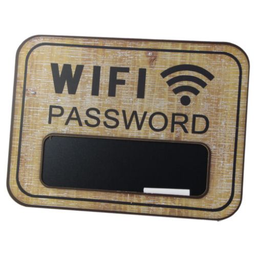 Tablita lemn wifi password 39x29 cm cu creta y36901120