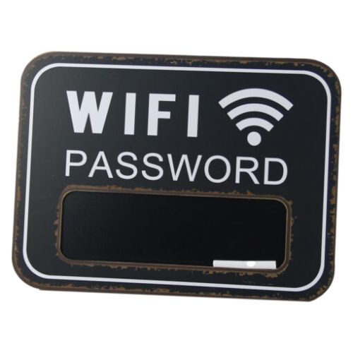 Tablita lemn wifi password 39x29 cm cu creta y36901120