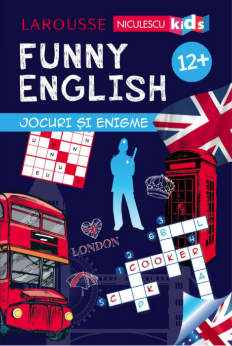 Funny English 12 ani. Jocuri si enigme -  Sandra Lebrun