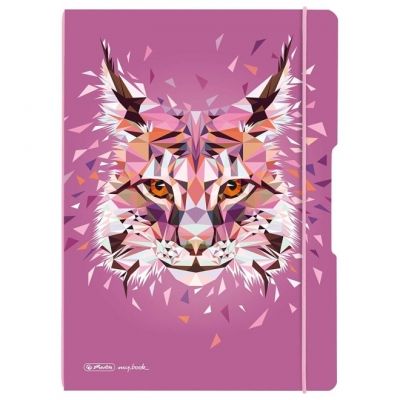 Caiet my book flex a4 2x40f motiv wild animals lynx 50027279