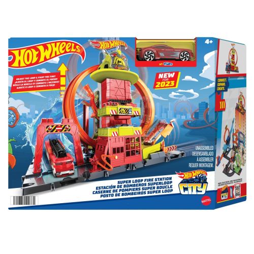 Hot wheels statia de pompieri super loop mthkx41