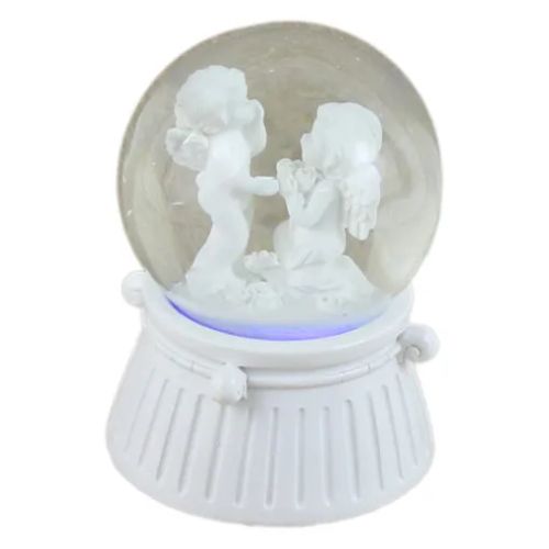 Glob de zapada cu led ingerasi 7x10 cm 383313