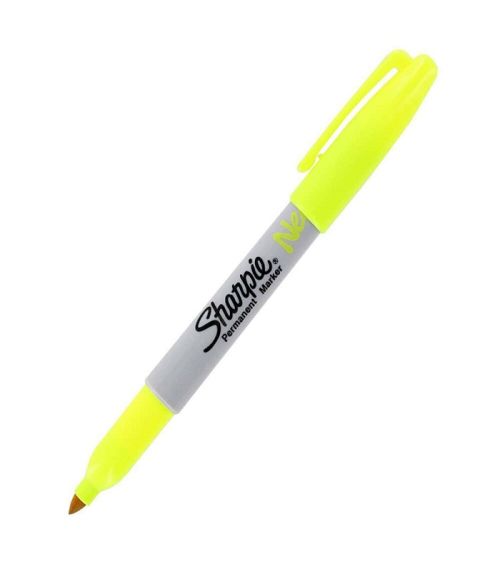 Marker perm sharpie f neon galben 1888991