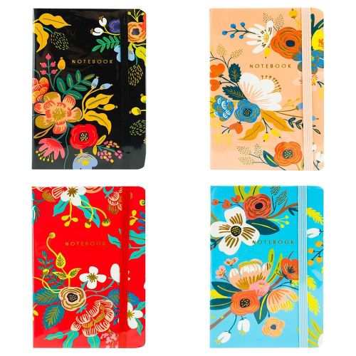 Notes a6 cu elastic 80file flowers 5702-2