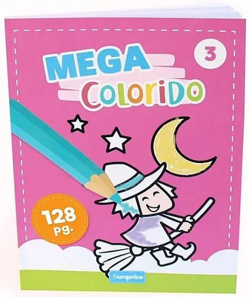 Carte de colorat Mega Colorido 3