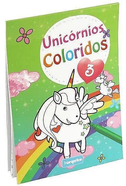 Carte de colorat Unicorni 3