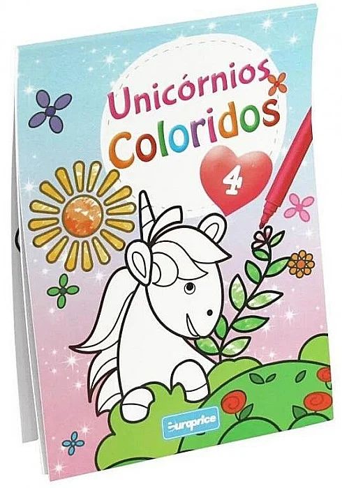 Carte de colorat Unicorni 4