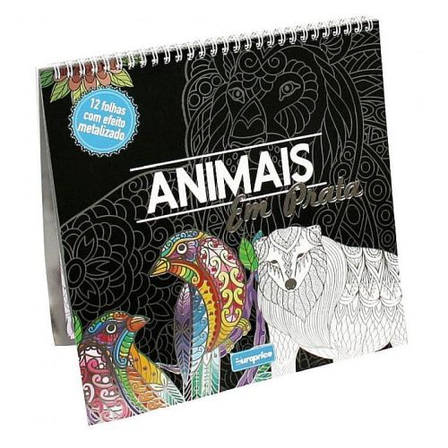 Carte de colorat Animale (metalizat)