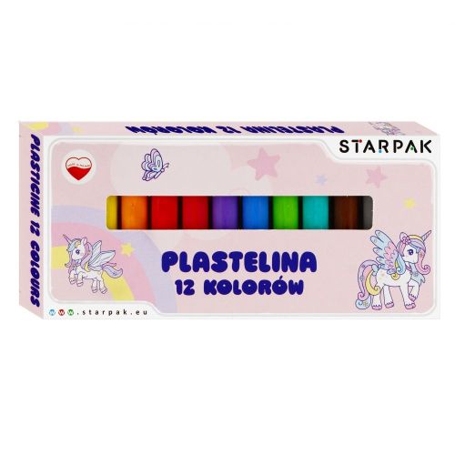 Plastilina unicorn 12cul/set 536880 stk