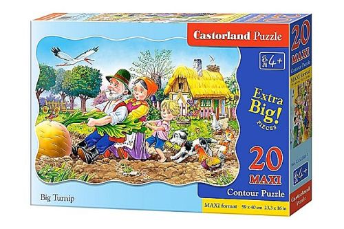 Puzzle 20 piese maxi big turnip castorland 2283